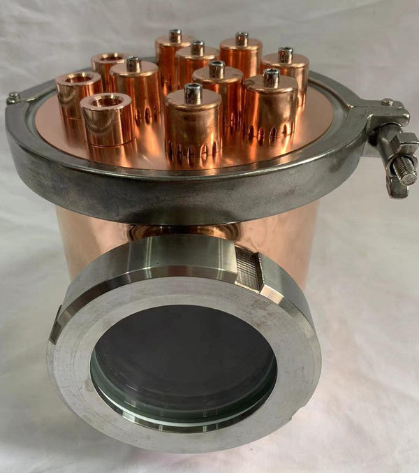 6 inch Copper / Stainless Steel Reflux Column Section w/ Bubble Plate - OakStills