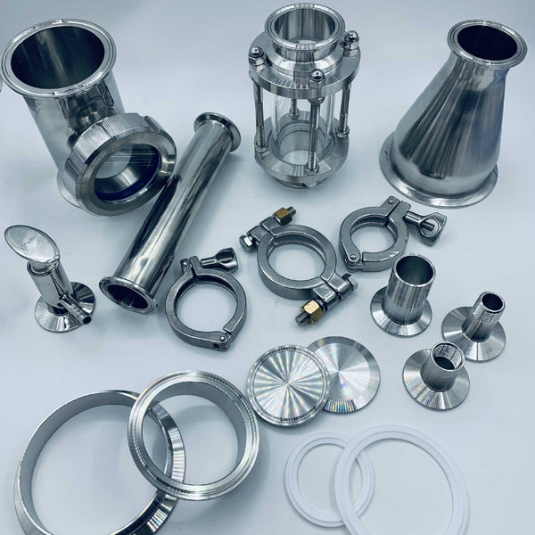 Oakstills-Tri Clamp Fittings, Sight Glasses, Reducers and