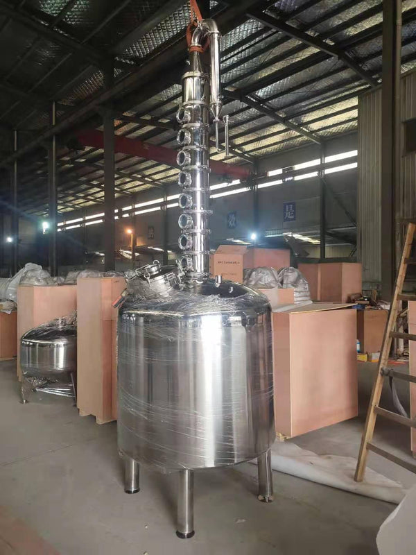1000L 8 inch Reflux Alcohol Distilling Equipment Vodka Gin Distillery