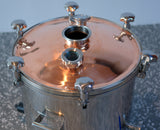 26 Gallons Stainless Steel Distilling Pot with Copper Lid