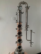26 Gallon Copper Flute Column Still - OakStills