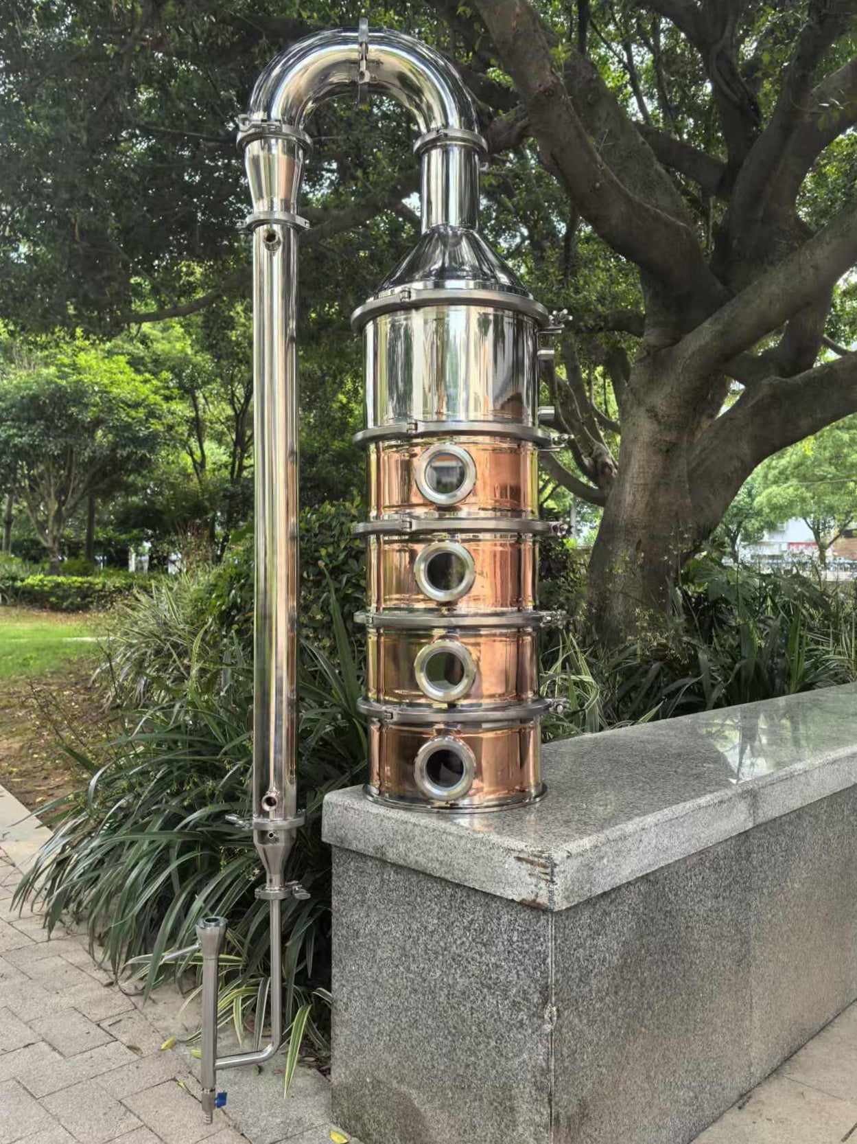 12 inch Copper Flute Still Column Commercial Reflux Still Tower – OakStills
