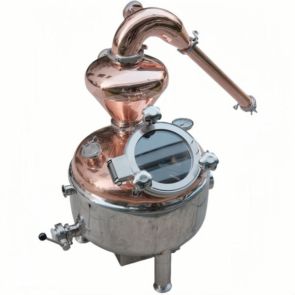 13 Gallons Jacketed Copper Pot Still Whiskey Brandy Rum Grappa Moonshine Distiller