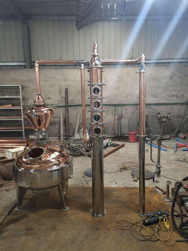 200Lt Copper Vodka Whiskey Distiller Micro Distillery Equipment - OakStills