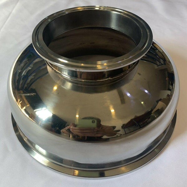 4" to 8" Bowl Reducer Stainless Steel 304 Tri Clamp / Tri Clover