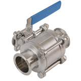 Tri Clamp 3 Piece Ball Valve SS 304