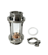 Glass Reflux Column Section with Copper Bubble Plate