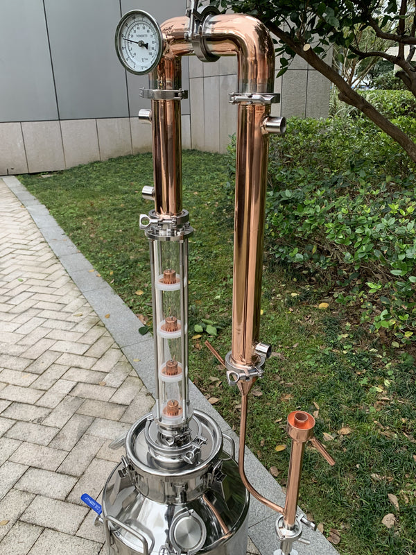 2 inch 4 Plate Copper Moonshine Still Reflux Column