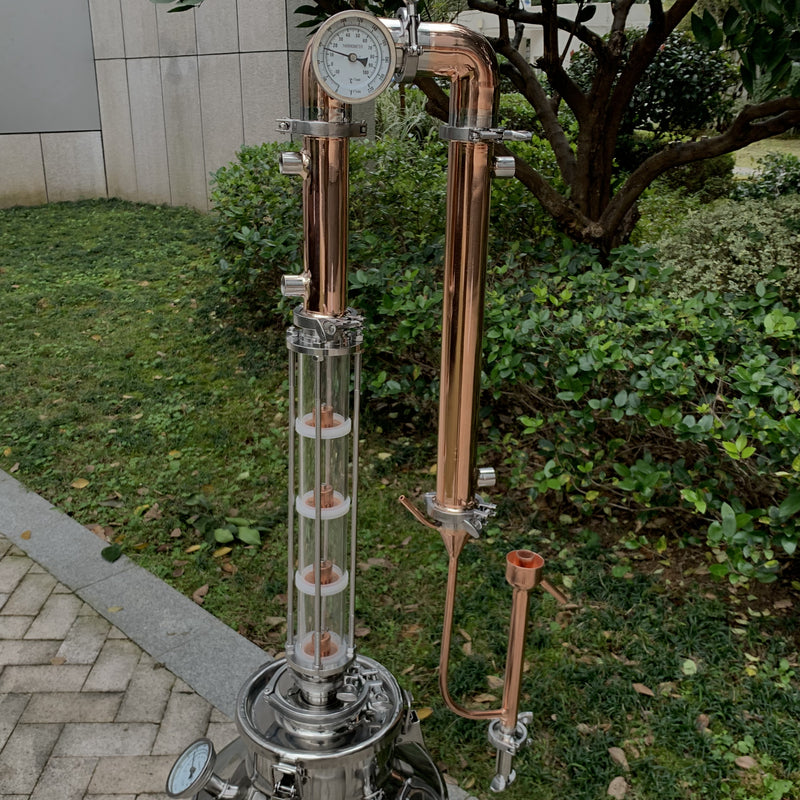 2 inch 4 Plate Copper Moonshine Still Reflux Column