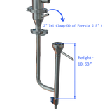 SS In-Line Proofing Parrot for Moonshine Flute Reflux Still
