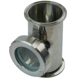 3 inch / 4 inch Sight Glass Tee Reflux Section