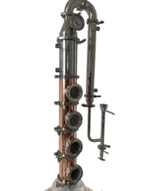 4" Moonshine Copper Reflux Still Tower with Copper Bubble Plates