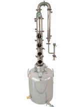 4 inch 4 Plates Stainless Steel Reflux Column / Flute Column