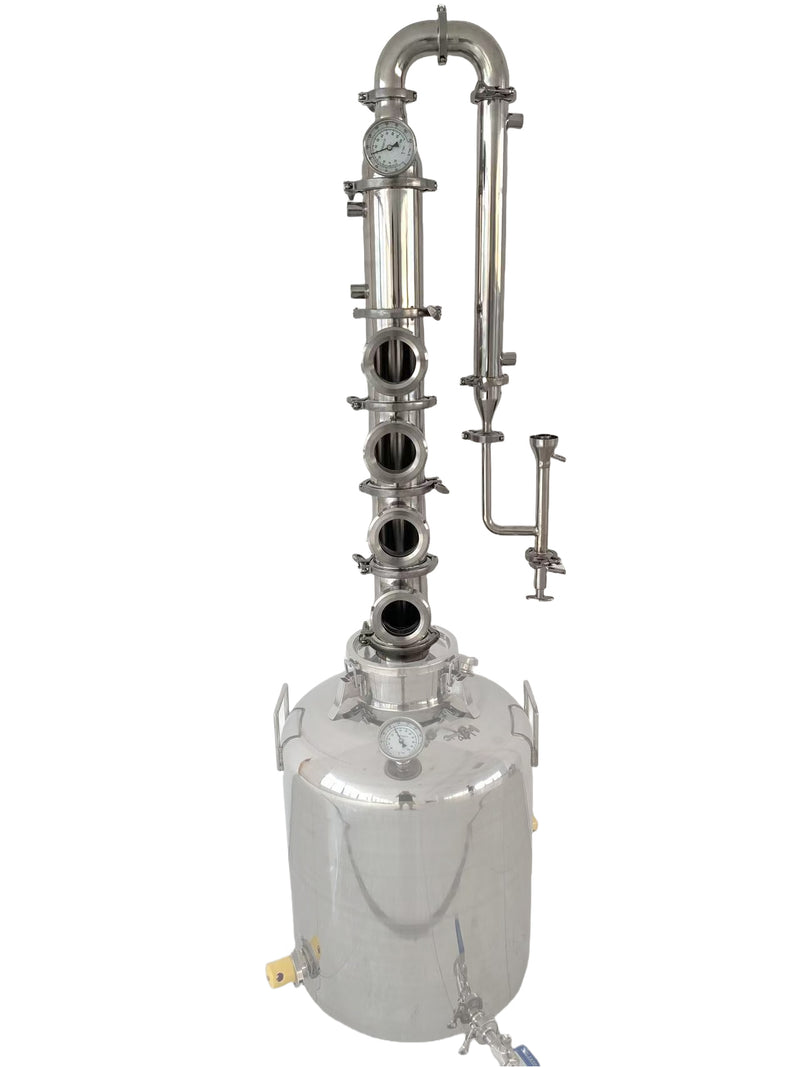 4 inch 4 Plates Stainless Steel Reflux Column / Flute Column