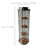 Columna de destilación de alcohol de vidrio de 4" con placas de burbujas de cobre