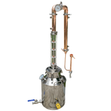 Copper Still 2 inch Reflux Column with Stainless Boiler