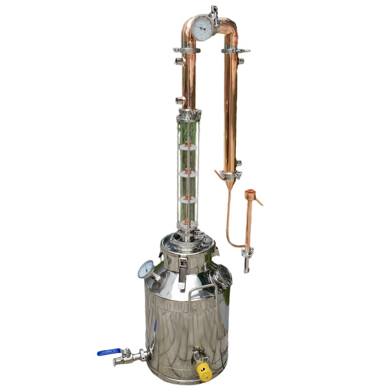 Copper Still 2 inch Reflux Column with Stainless Boiler – OakStills