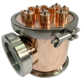 Sección de columna de reflujo de cobre/acero inoxidable de 6 pulgadas con placa de burbujas