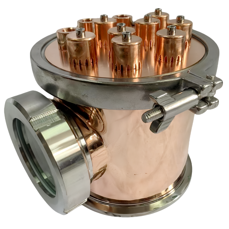 6 inch 4 Sections Copper Modular Reflux Still Column / Flute Column ...
