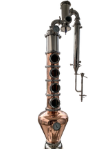 6" Copper Still Reflux Column with Gin Basket