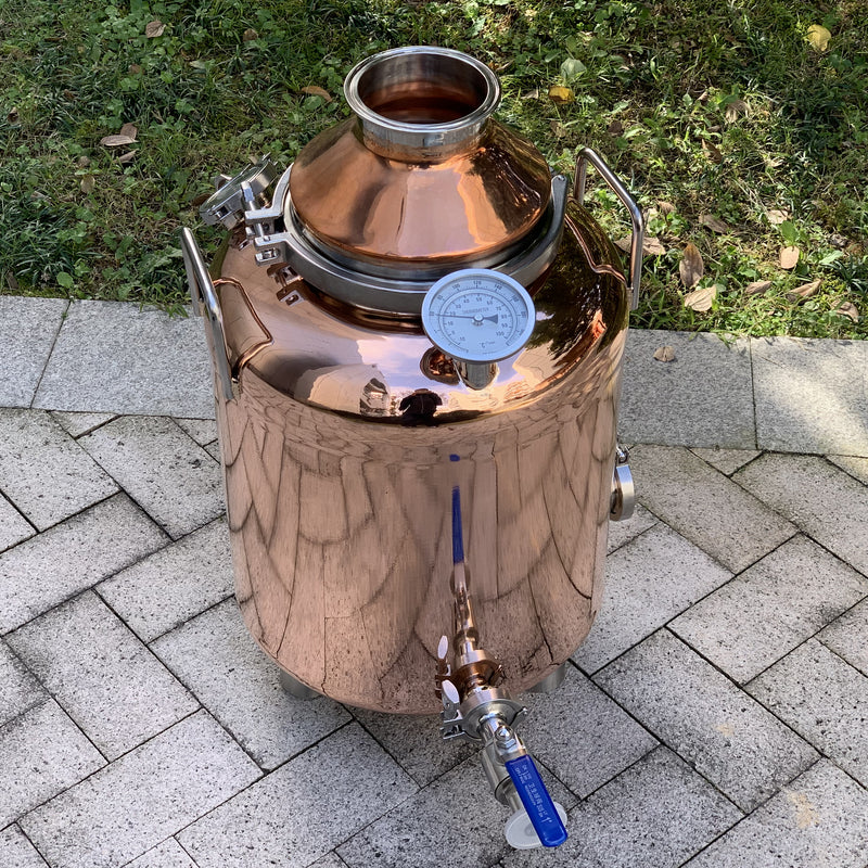 8 Gallons Copper Distilling Pot Non Jacketed