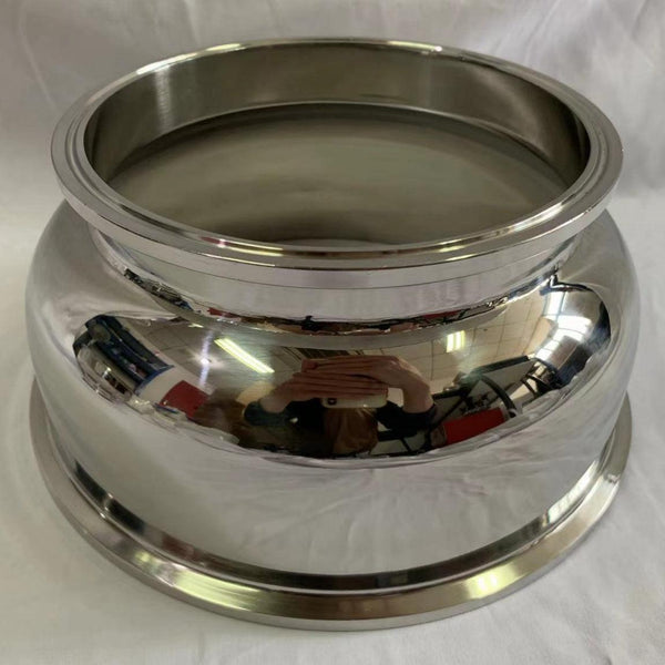 8 inch to 6 inch Tri Clamp Concentric Reducer Stainless Steel