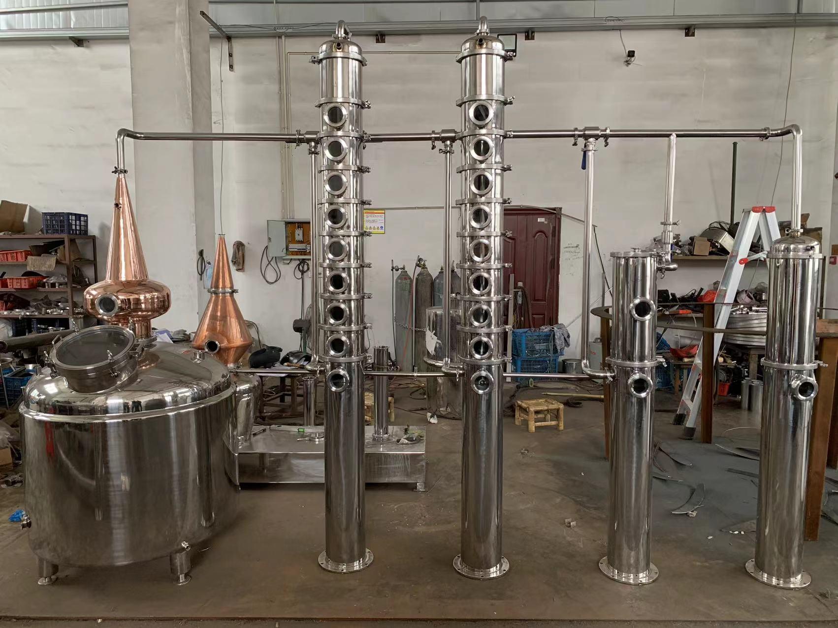 Alambic Reflux 40L en Inox - Appareil de Distillation, Colonne de Alambic Reflux 40L en Inox - Appareil de Distillation, Colonne de