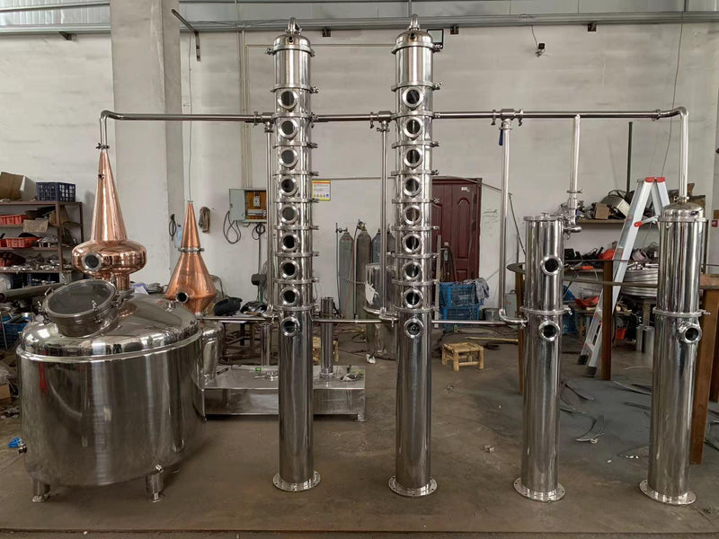 100 Gallon / 400Lt 8 inch Reflux Column Multifunctional Still Commercial Distillery