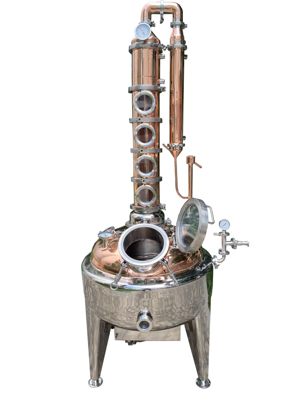 Copper Jacketed Still 26 gallon 6" Pot Belly Distiller - OakStills