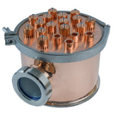 8" Stainless / Copper Reflux Still Column Section w/ Bubble Plate