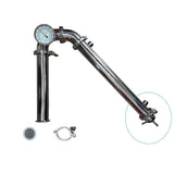 1.5 inch Tri Clamp Double Barb Still Condenser End Alcohol Collector