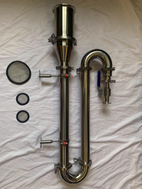 Stainless steel carbon filter / Charcoal filter for alcohol distillation