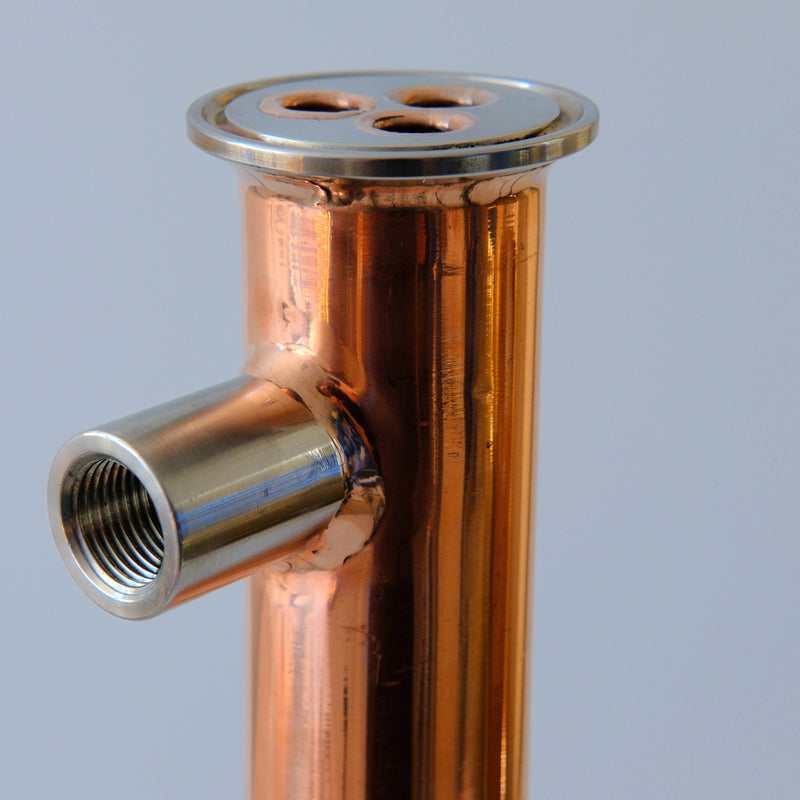 1.5 inch Copper Condenser For Alcohol Distilling Essential Oils
