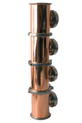 Secciones de columna de flauta de cobre de 4 pulgadas y 4 placas con placas de burbujas de cobre