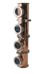 Secciones de columna de flauta de cobre de 4 pulgadas y 4 placas con placas de burbujas de cobre