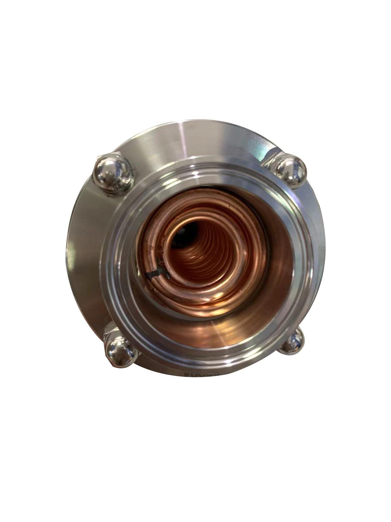 2 inch copper coiled condenser with sight glass – OakStills