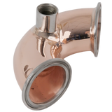 Copper Elbow Tri Clamp 135 Degree with 1/2 inch Female NPT