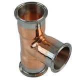 2 inch Copper Tri Clamp 3 Way Tee
