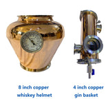 8 inch 4 Plate Copper Still Column Vodka Whiskey Distilling