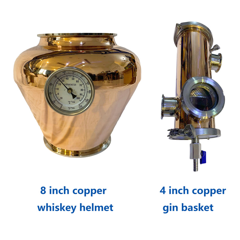 8 inch 4 Plate Copper Still Column Vodka Whiskey Distilling