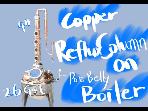 Copper Jacketed Moonshine Still 26 Gallon 4" Craft Micro Distillery
