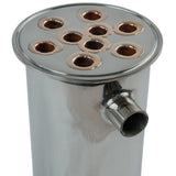 Déphlegmateur en cuivre de 4 pouces (coque en acier inoxydable)