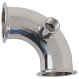 Stainless Steel Tri Clamp 90 Deg Elbow with 1/2 FNPT