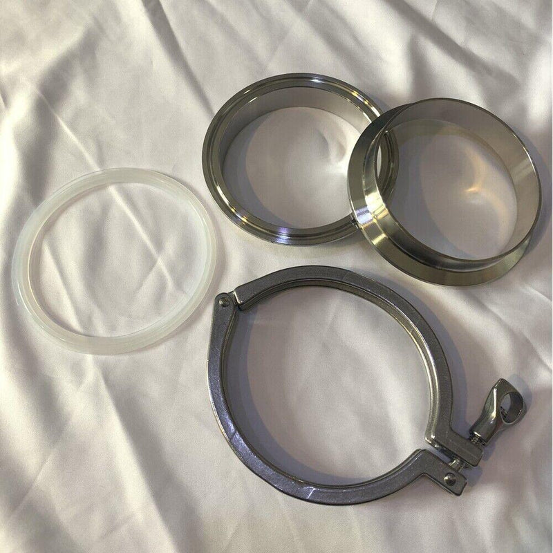 SANITARY PIPE WELD on Ferrule + Tri Clamp + PTFE Gasket + End Cap SANITARY PIPE WELD on Ferrule + Tri Clamp + PTFE Gasket + End Cap
