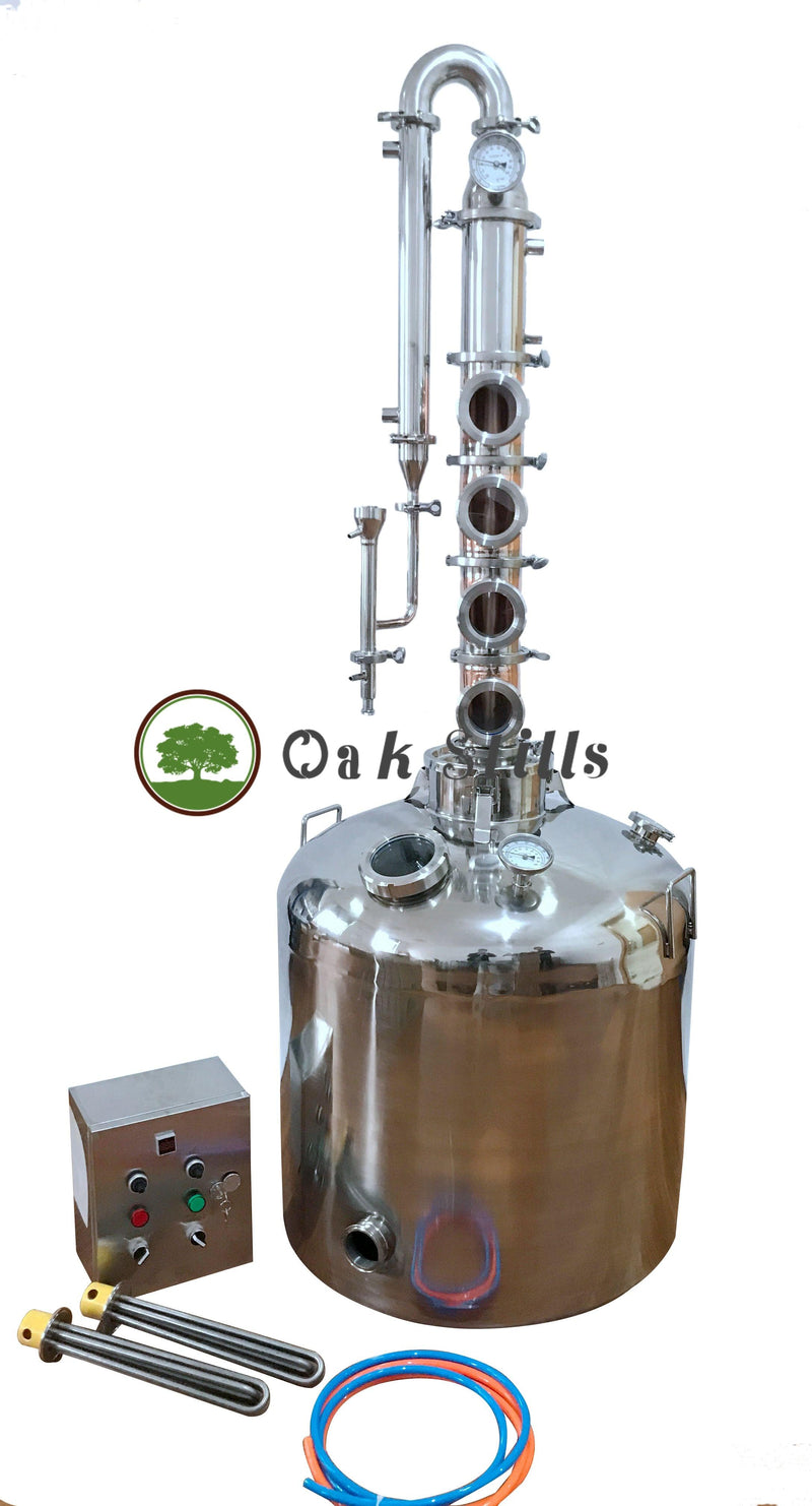 200Lt 4 inch Vodka Gin Distiller Flute Copper Column Still - OakStills