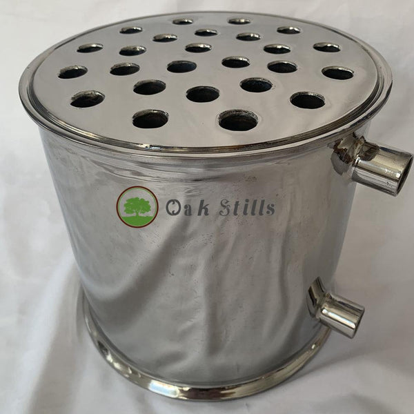 8" Stainless Steel Dephlegmator for Moonshine Reflux Still Column - OakStills