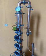 4" Modular Copper Still Flute Alcohol Distiller Distillation Column