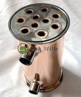 4 inch Copper Flute Distillation Column with Copper Helmet - OakStills