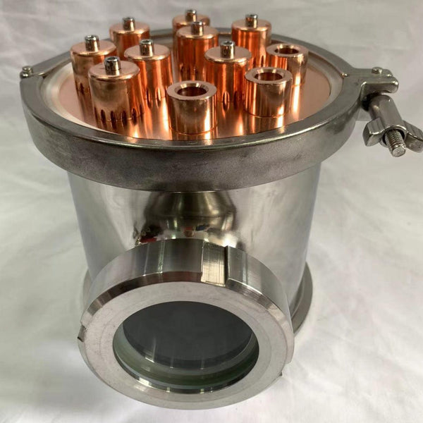 6 inch Copper / Stainless Steel Reflux Column Section w/ Bubble Plate