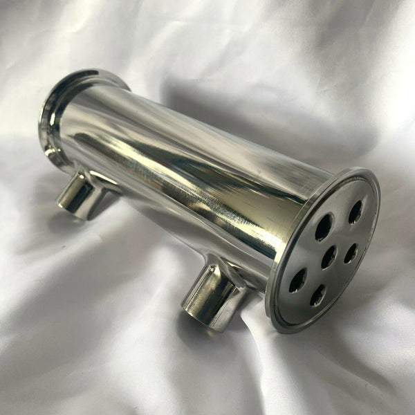 2.5" Stainless Steel Dephlegmator / Condenser for Moonshine Reflux Still Column - OakStills